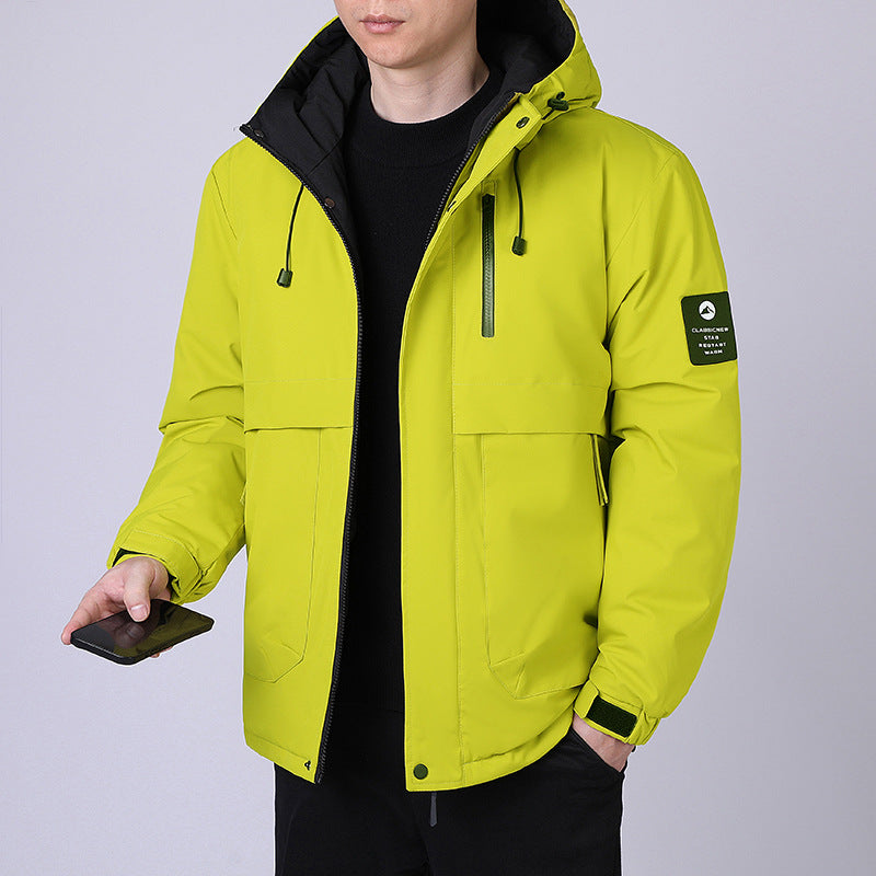 Herren Outdoor-Jacke Isoliert Wasserdicht Winter