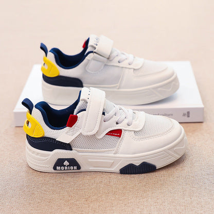 Damen Sneaker Atmungsaktiv Klett Schuhe Bequem