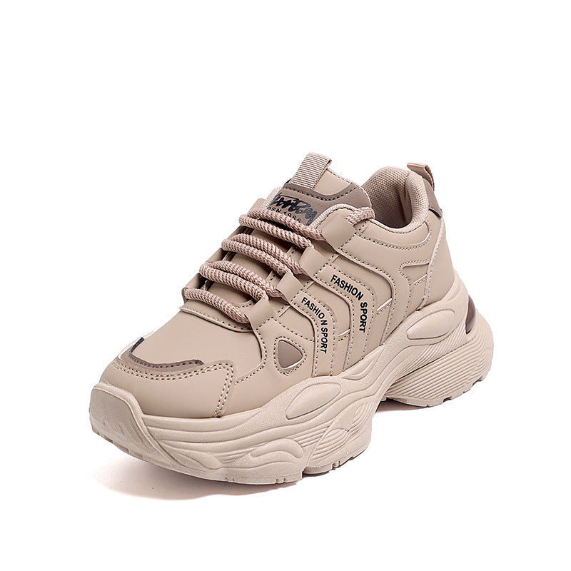 Damen Sneaker Chunky Atmungsaktiv Komfort Laufsohle