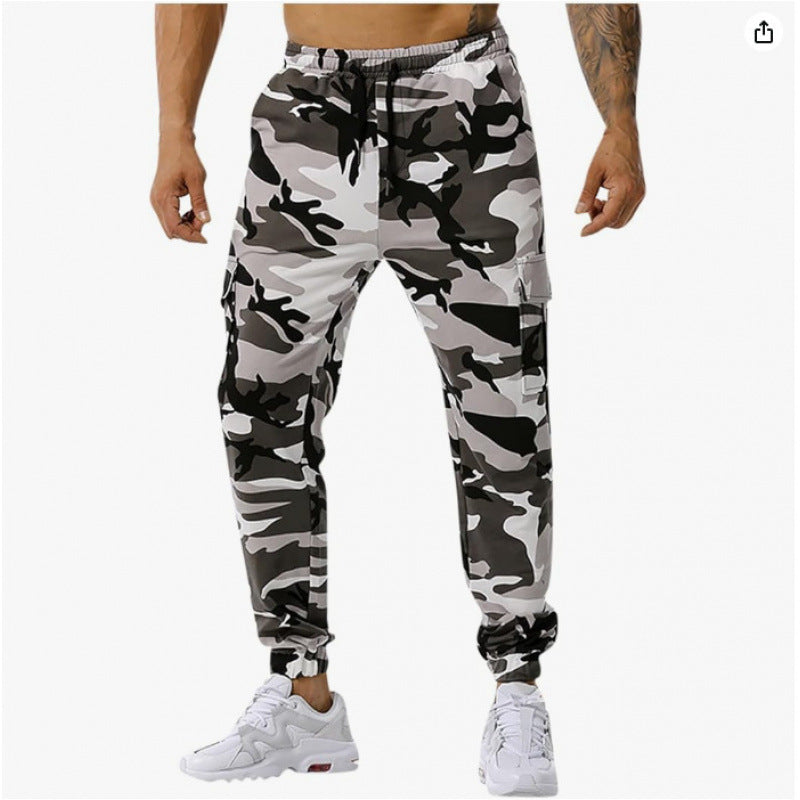 Herren Camo-Hose Militärstyle Cargo Bein Freesize