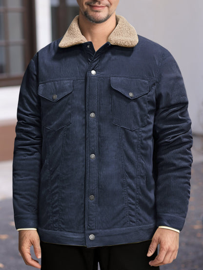 Herren Stoffjacke Elegant Schwarz Modern