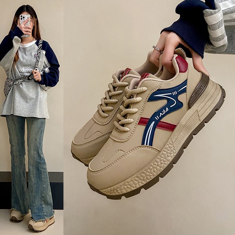 Damen Sneaker Dicksohlige Laufschuhe Mit Fußbett Technologie - BerlinGlamour