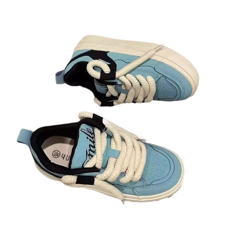 Damen Sneaker Bequem Schnürsystem Weich