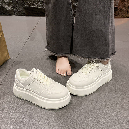 Damen Plateau Sneaker Bequem Atmungsaktiv Komfortabel