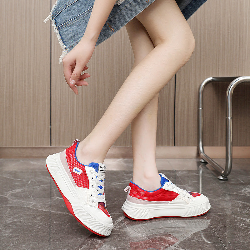 Damen Sneaker Sportlich Atmungsaktiv Farbenfroh