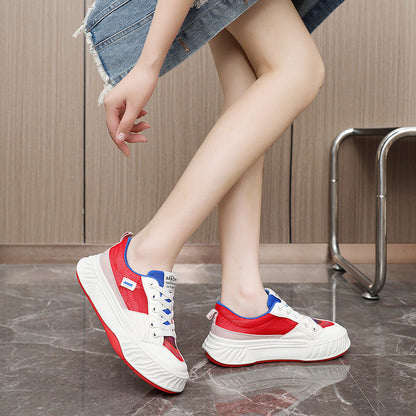 Damen Sneaker Sportlich Atmungsaktiv Farbenfroh