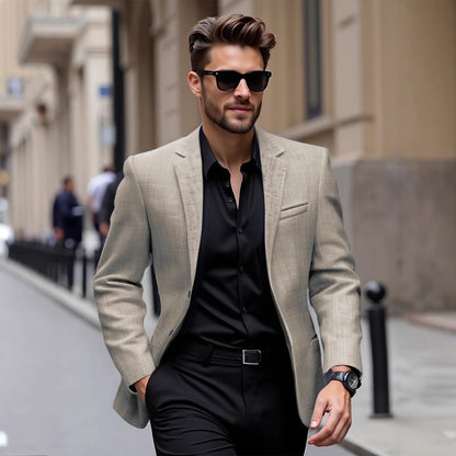 Herren Blazer Elegant Komfort Schnitt Modern