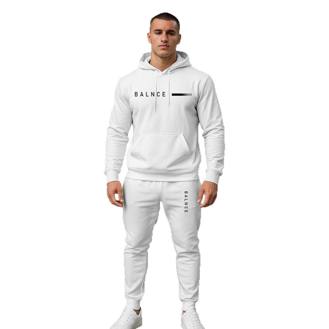 Herren Jogginganzug Set Kapuze Taschen Sportlich Komfortabel