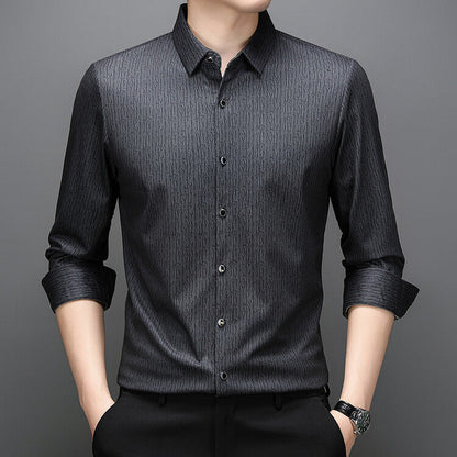 Herren Hemd mit feiner Struktur Moderne Businessstyle