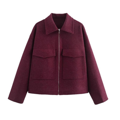 Damen Fleecejacke Mit Taschen Moderner Schnitt