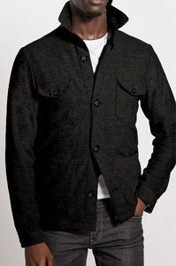 Herren Jacke Urban Style Doppelkragen Praktisch