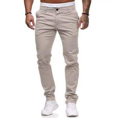 Herren Slim Fit Chino Hose Elastisch