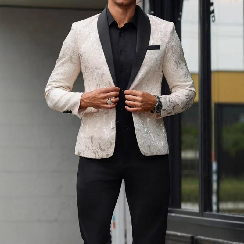 Herren Blazer Smoking Elegant mit Muster Berlin Style