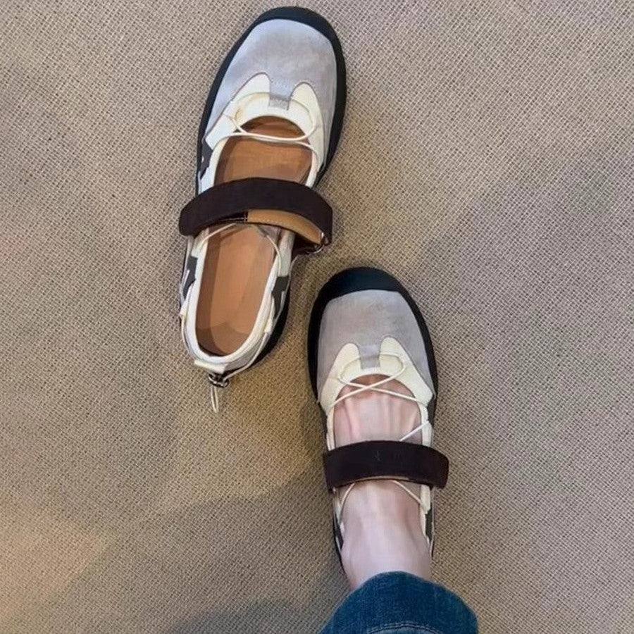 Damen Schuhe Alltag Bequem Klettverschluss Robust