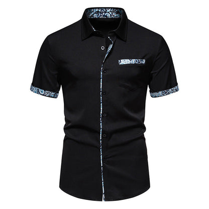 Herren Hemd Modern mit Kragen und Dekorationen Elegant
