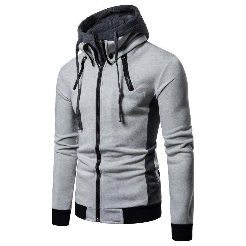 Herren Kapuzenjacke Modern mit Reißverschluss Wasserabweisend