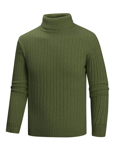 Herren Pullover Rollkragen Feinstrick Modern Style