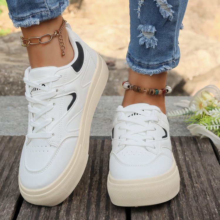 Damen Sneaker Plateau Komfortschuhe Modisch Höhe