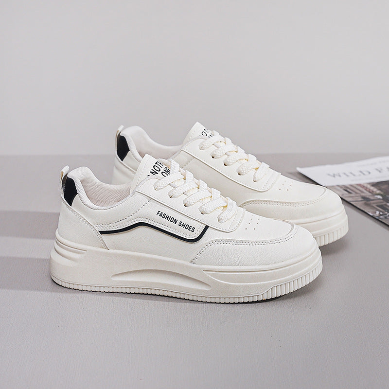 Damen Sneaker Laufschuhe Dickesohlig Atmungsaktiv Sportlich