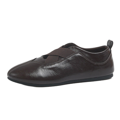 Damen Ballerinas Bequem Elegant mit Gummizug