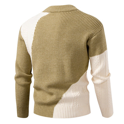 Herren Strickpullover Modern mit Kabelmuster Trendig