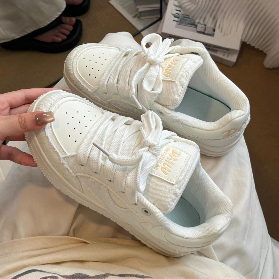 Damen Sneaker Sportlich Bequem mit Weichem Innenfutter