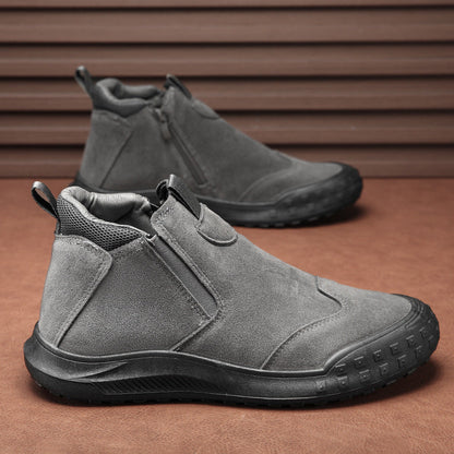 Damen Stiefel Bequem Reißverschluss Modern