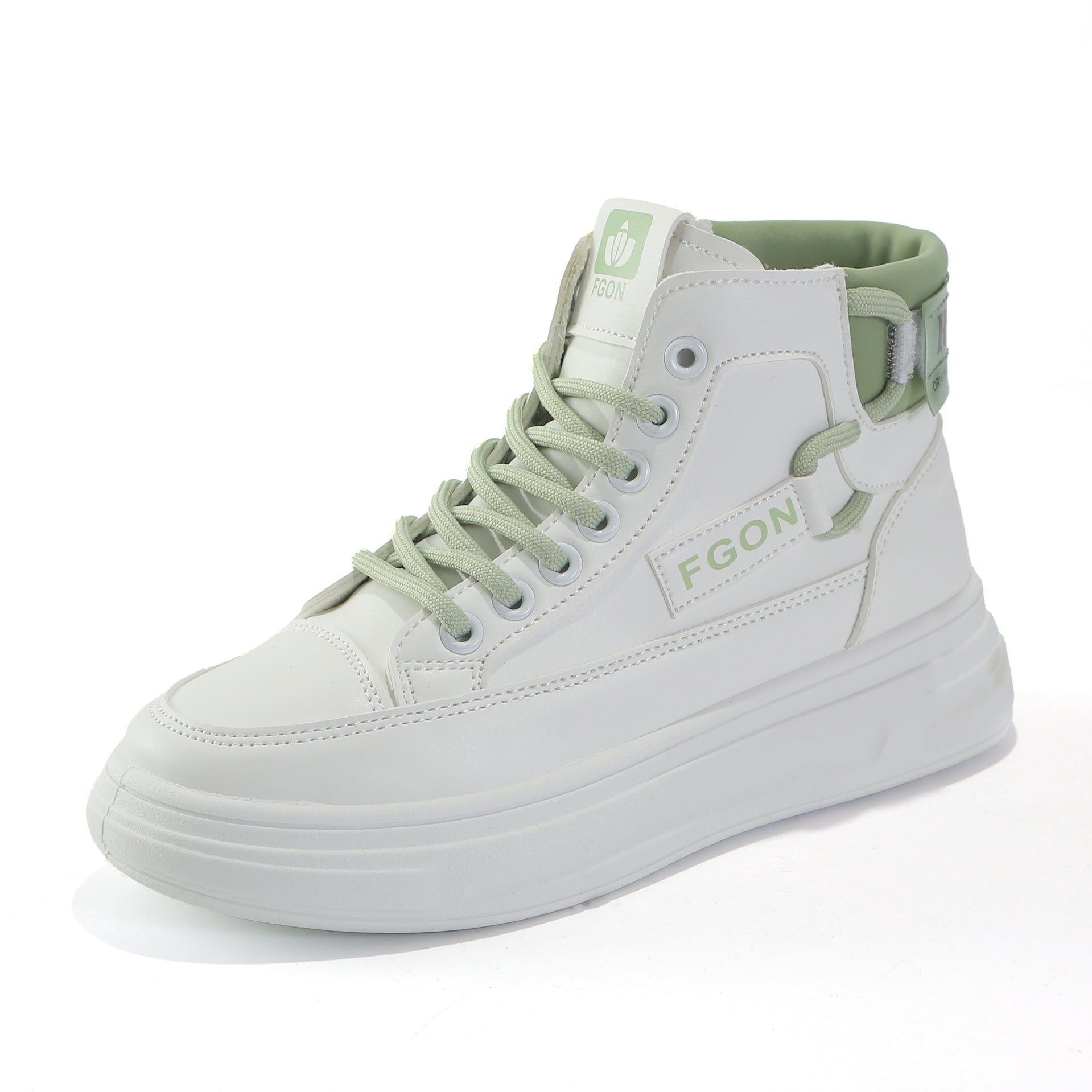 Damen Sneaker High-Top atmungsaktiv mit Schnürsystem - BerlinGlamour