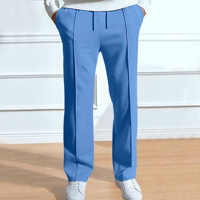 Herren Freizeithose Elastisch Bequem Mit Druckknöpfen