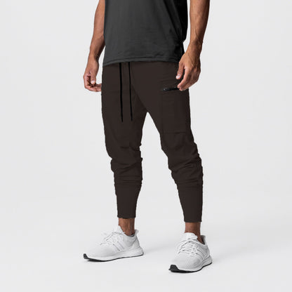 Herren Sporthose Mit Reißverschlusstaschen Elastisch