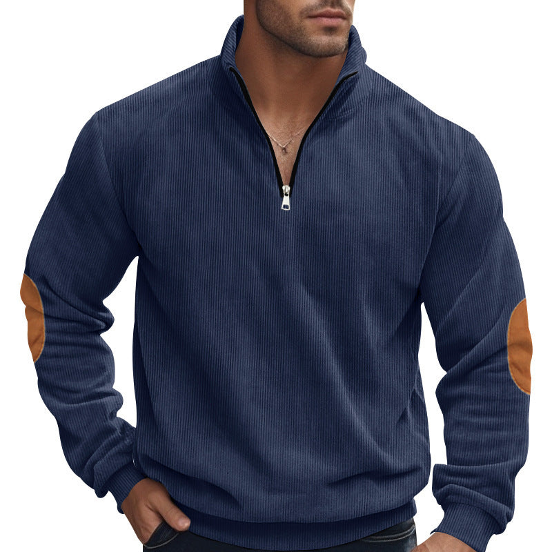 Herren Sweatjacke Reißverschluss Kapuze Sportlich