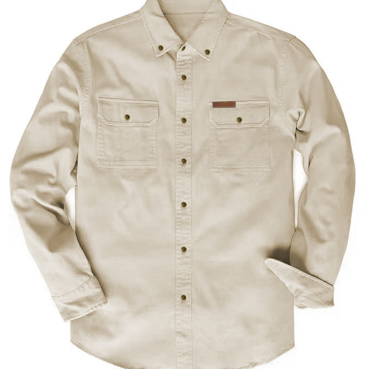 Herren Hemd Langarm Robust Button Down Kragen Elegant