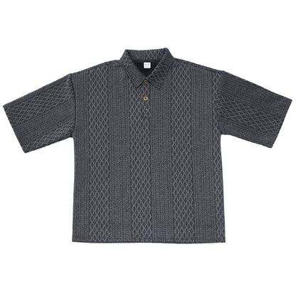 Herren Polohemd Modern Strukturiert Slim Fit