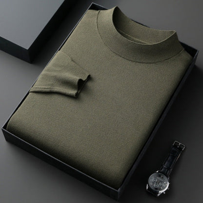 Eleganter Herren Pullover aus Baumwolle Fein Gestrickt