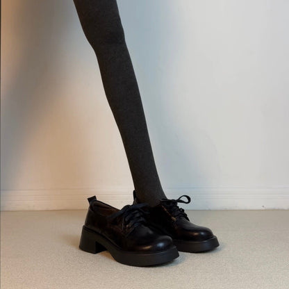 Damen Schnürschuhe Hochzeitsschuhe Blockabsatz Elegant