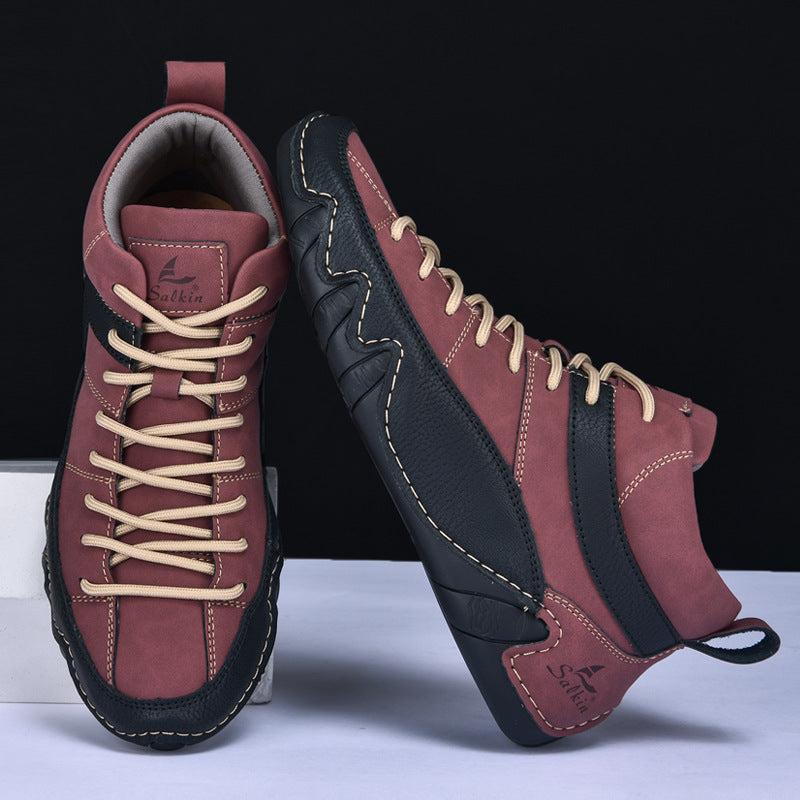 Herren Lederschuhe Echtleder Schwarz Elegant