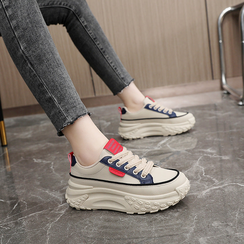 Damen Sneaker Sport Plattform Atmungsaktiv Komfort