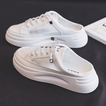Damen Sneaker Slip-On atmungsaktiv Netzoptik Weichlaufsoler - BerlinGlamour