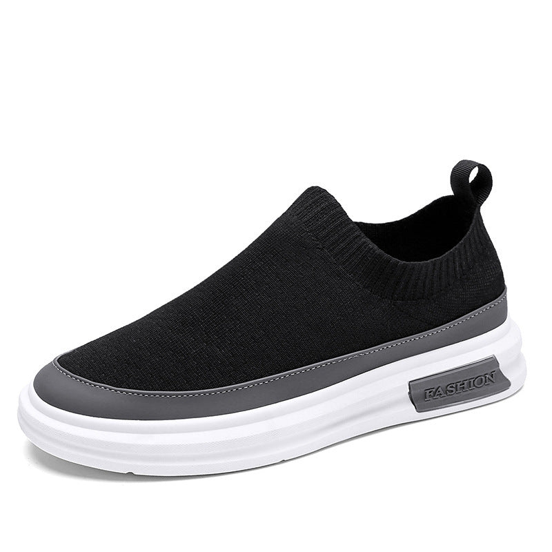 Damen Sneaker Strick Bequem Rutschfest Flexibel