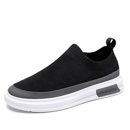 Damen Sneaker Strick Bequem Rutschfest Flexibel