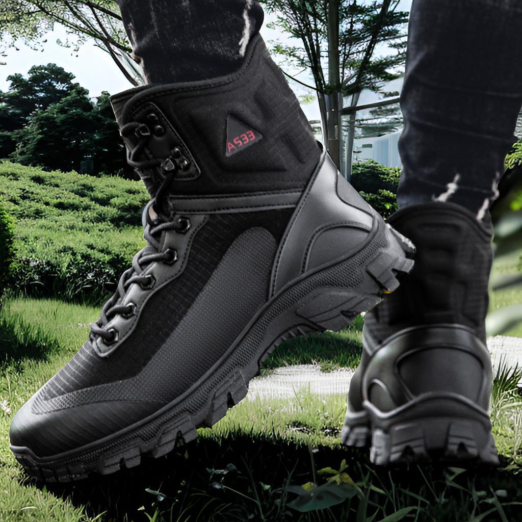 Herren Outdoor-Stiefel Knöchelschutz Rutschfest Wanderschuhe