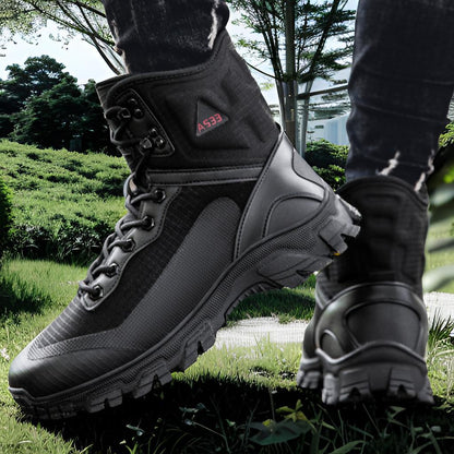 Herren Outdoor-Stiefel Knöchelschutz Rutschfest Wanderschuhe