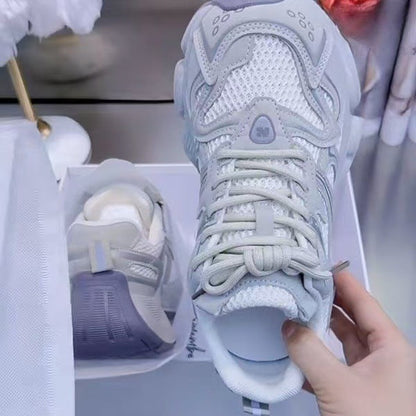 Damen Sneaker Sport Freizeitschuhe Atmungsaktiv Gepolstert