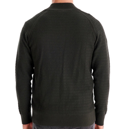 Herren Strickjacke Strukturiert Mit Knöpfen Modern