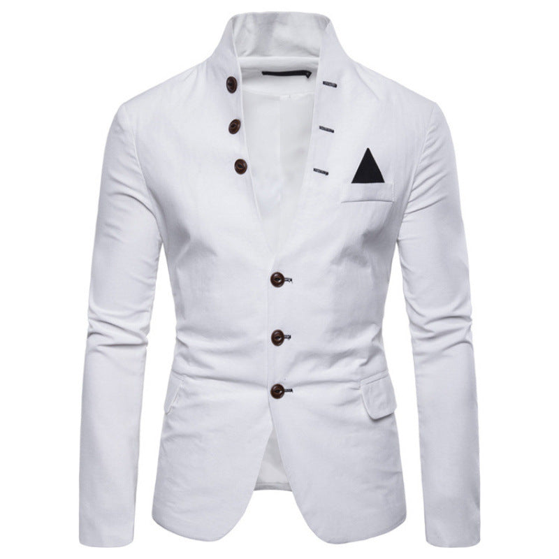 Herren Blazer Modern Stehkragen Elegant Knöpfe - BerlinGlamour