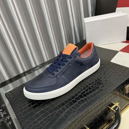 Herren Leder Sneaker Lässig Modern von Heidi Mode