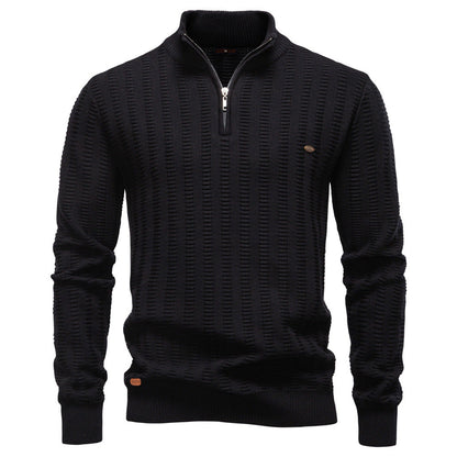 Herren Pullover Strukturiert Halbzipp Modisch Berlin