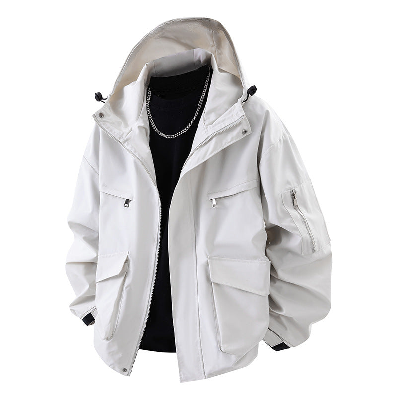 Herren Outdoor-Jacke Wasserdicht mit vielen Taschen