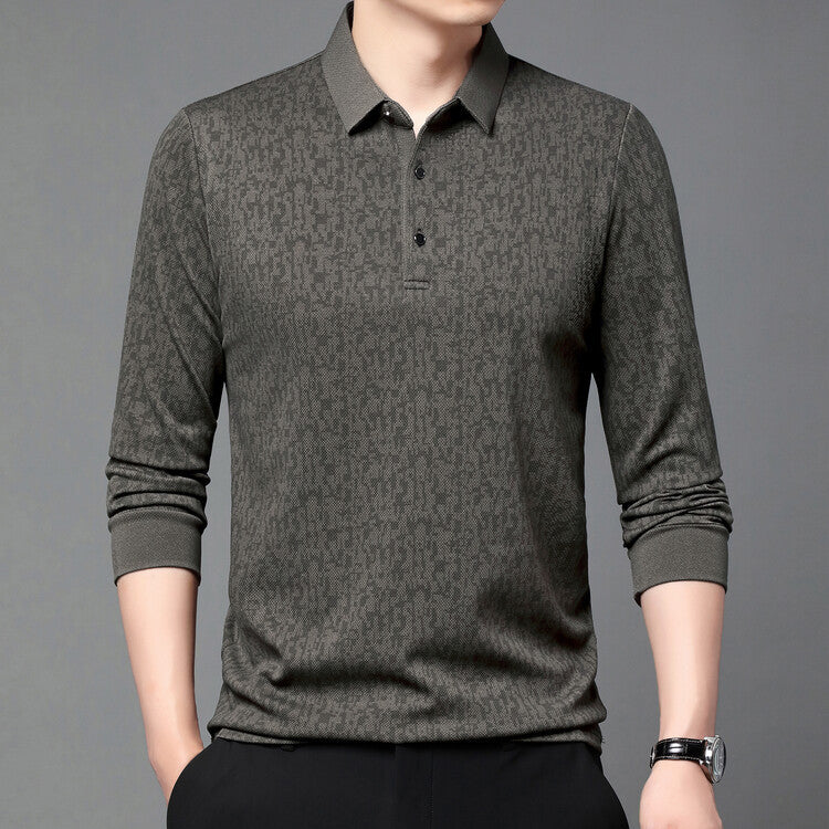 Herren Poloshirt Elegantes Strukturdesign Modern - BerlinGlamour