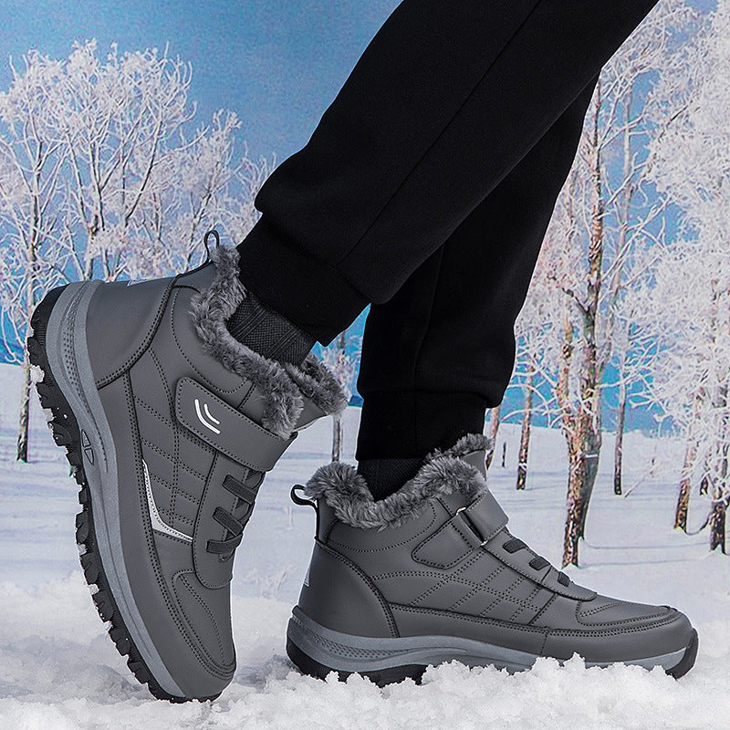 Damen Winterstiefel Isoliert Warm Klettschließe Schnee